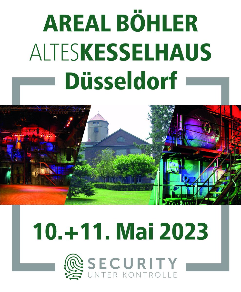 SECURITY UNTER KONTROLLE (<a href="/SuK_Community/">Security unter Kontrolle</a>) hat ein Zuhause!

Wir wollten kein Kongresshotel, bei dem man an der Kaffeemaschine schon nicht mehr weiß, in welcher Stadt man gerade ist...darum gibts nun industrielle Sicherheit in Industriekulisse.

CfC läuft: atpinfo.de/security-unter…