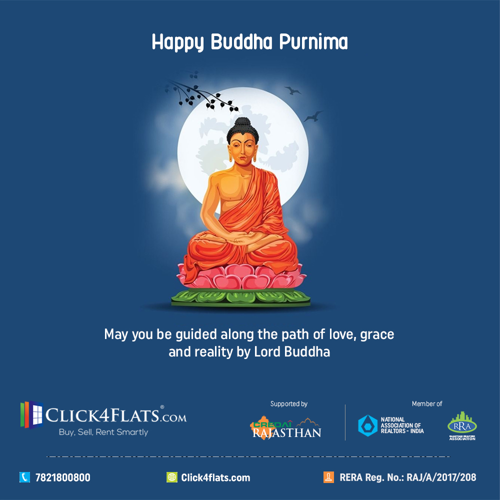 Click4Flats's tweet image. Team Click4flats.com wishes all a very Happy Buddha Purnima.
#BuddaPurnima #India #Click4flats