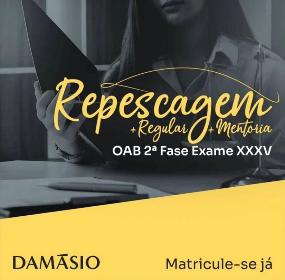 REPESCAGEM XXXV EXAME DE ORDEM

Faça sua matrícula hoje mesmo.

DAMÁSIO BRUSQUE 

📲 (47) 3355-1511 (WhatsApp)

#damasiobrusque #concurso #oab #examedeordem #direito #juridico #damasio #pos #mba #diplomacia #brusque  #novatrento #guabiruba #botuvera #saojoaobatista