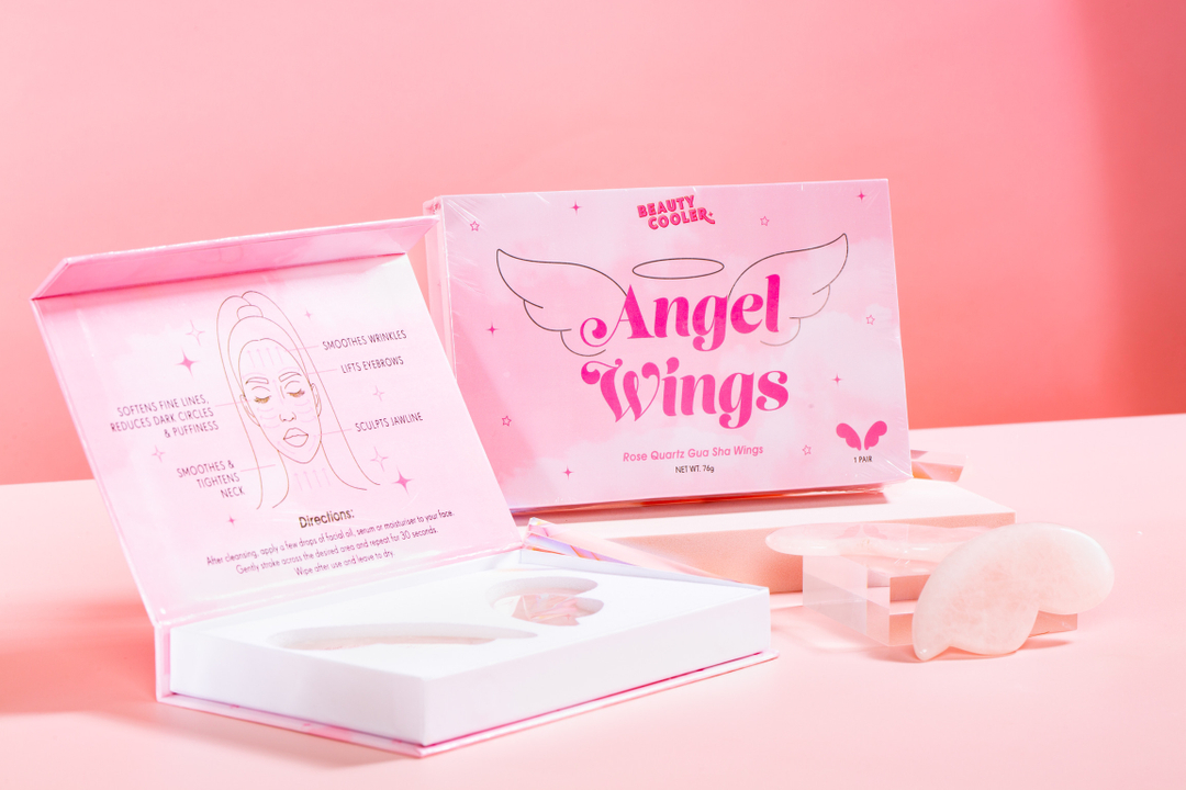 The 𝙘𝙪𝙩𝙚𝙨𝙩 skincare accessory…Angel Wings Rose Quartz Gua Sha🌸​​​​​​​​​​​​​​​​
​​​​​​​​​​​​​​​​​​​​​​​​​​​​​​​​
The Benefits of Angel Wings…⠀⠀⠀⠀⠀⠀�
