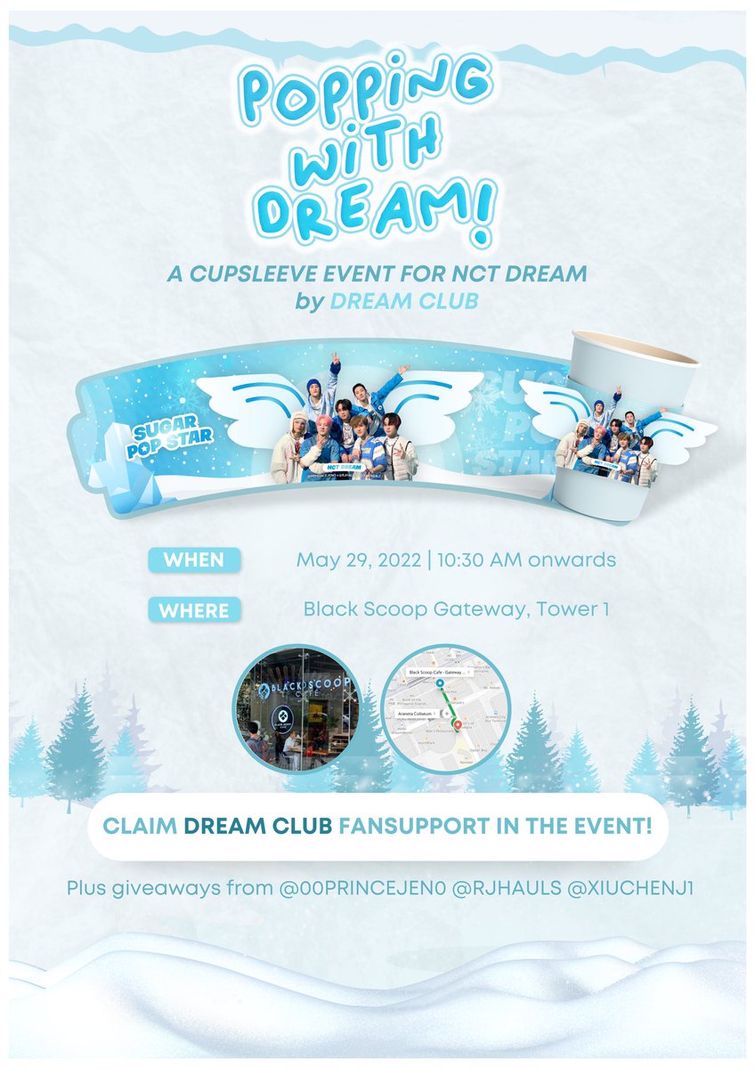 00princejeno's tweet photo. Miss being with fellow fans while feeling the concert hype? 😉 See you on May 29! Details below 🤩

POPPING with DREAM! 💙
A Cupsleeve Event for NCT Dream
May 29, 2022 | Begin Again Kpop Edition

Claim Dream Club fansupport in the event! 🥳🤍

#PoppingWithDREAM #DreamClub 💓 https://t.co/OcyFBR3X4k