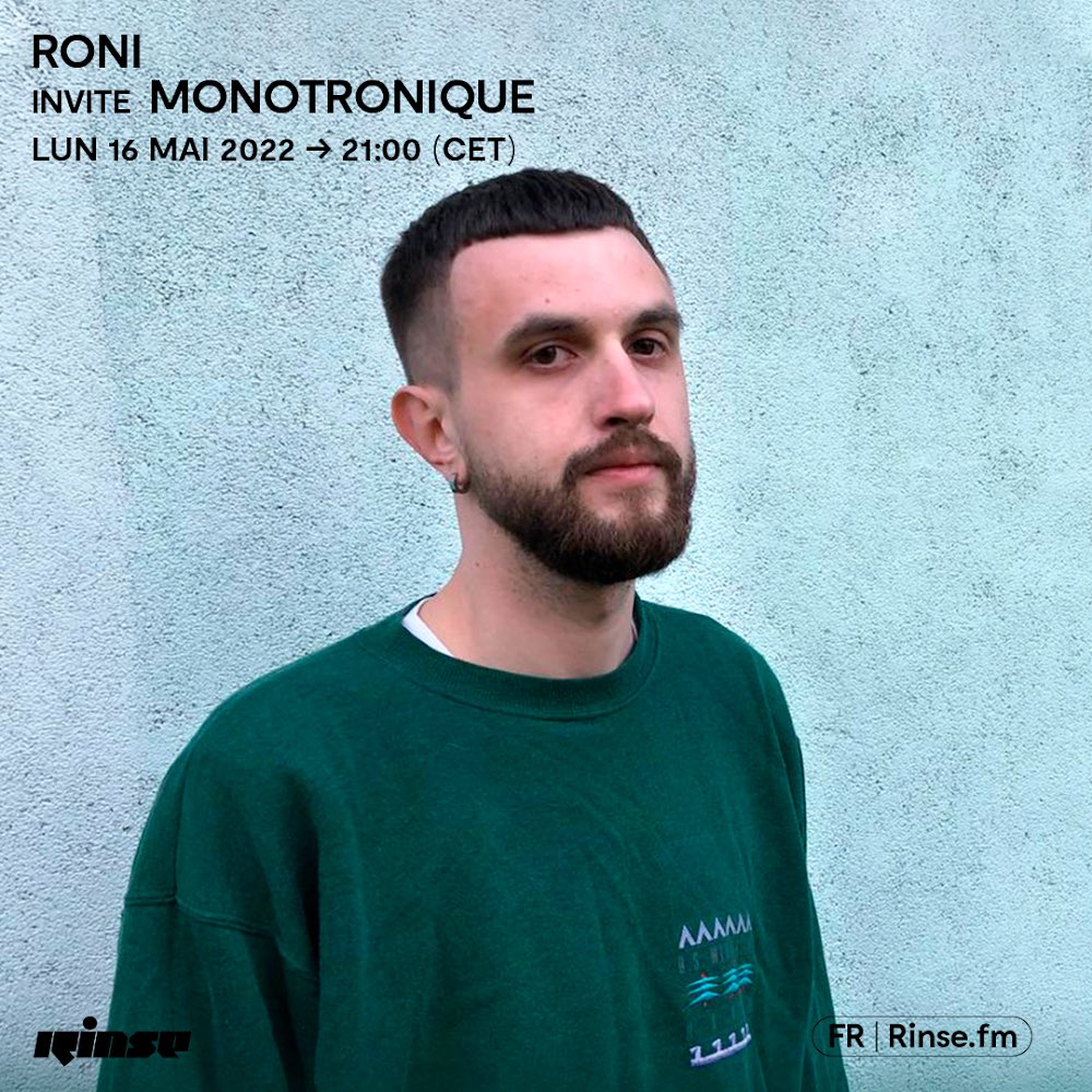 monotronique's tweet photo. Tonight I’m on @RinseFrance covering show for Roni
It’s gonna be a heavy hour and almost all stuff there is forthcoming material from the labels like @Livity_Sound, @GlassTalkRcrds, @ExitRecordsUK, @delsinrecords and more
21:00 - Paris time
Make sure you 🔒 https://t.co/FSQuKl55Wt