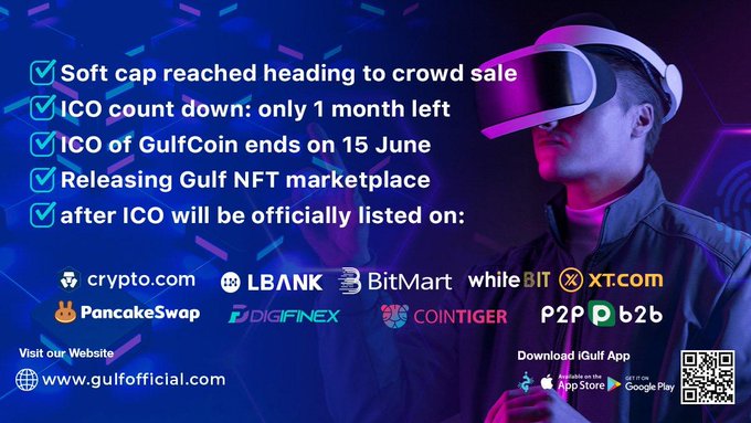 It is time to join @GulfCoin_
ICO is ending soon⏳
GULF = 0.03$
Early buyers are already in profit!
KYC+Audit: