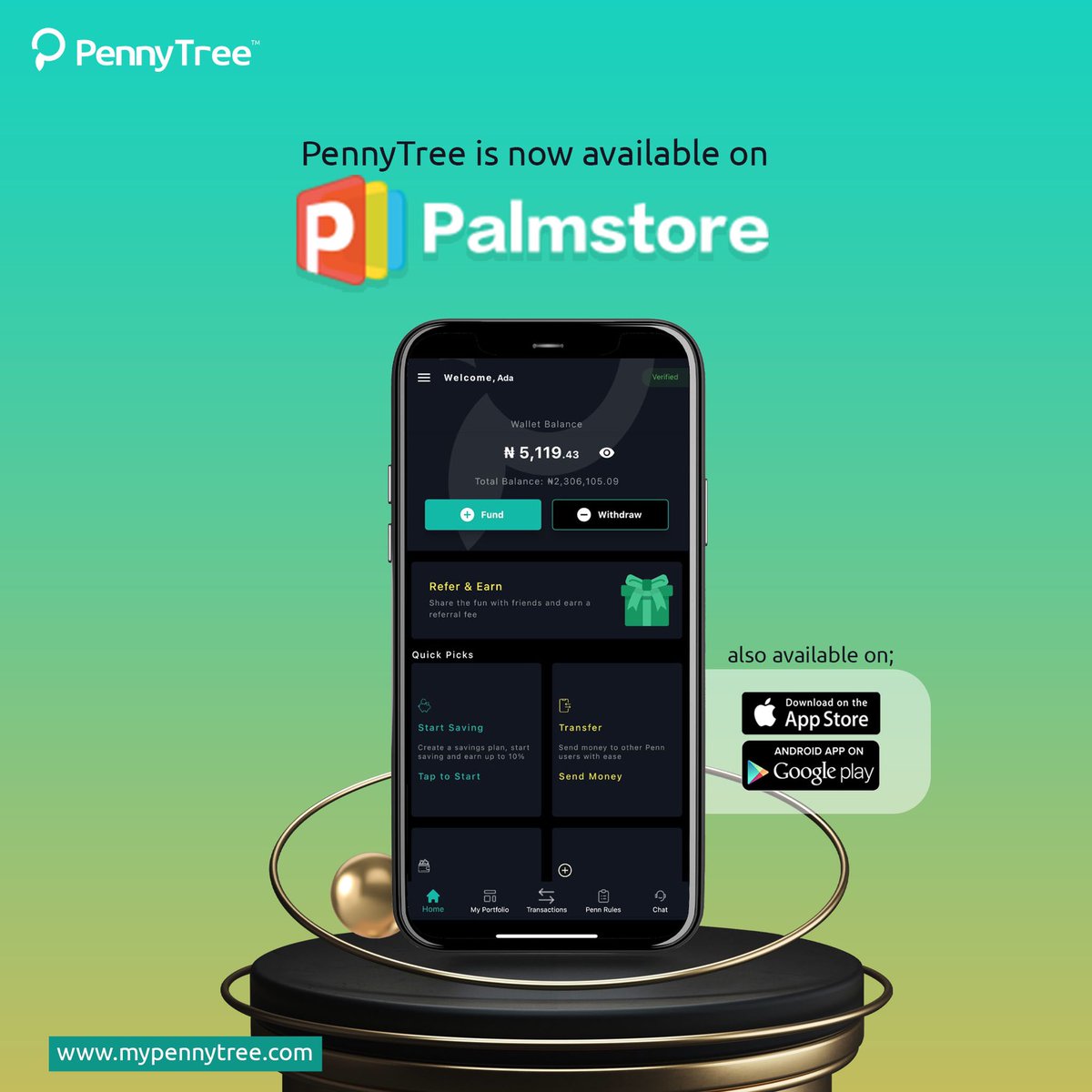 mypennytree's tweet photo. Hello Tecno, Infinix & Itex users, you can now download or update your PennyTree app from your native App Store - #Palmstore 💪🏼
Download PennyTree today & get started with financial discipline.
Send us a DM if you need assistance or chat with us in-app
#Playstore
#Appstore https://t.co/lTKEA5t6Ad