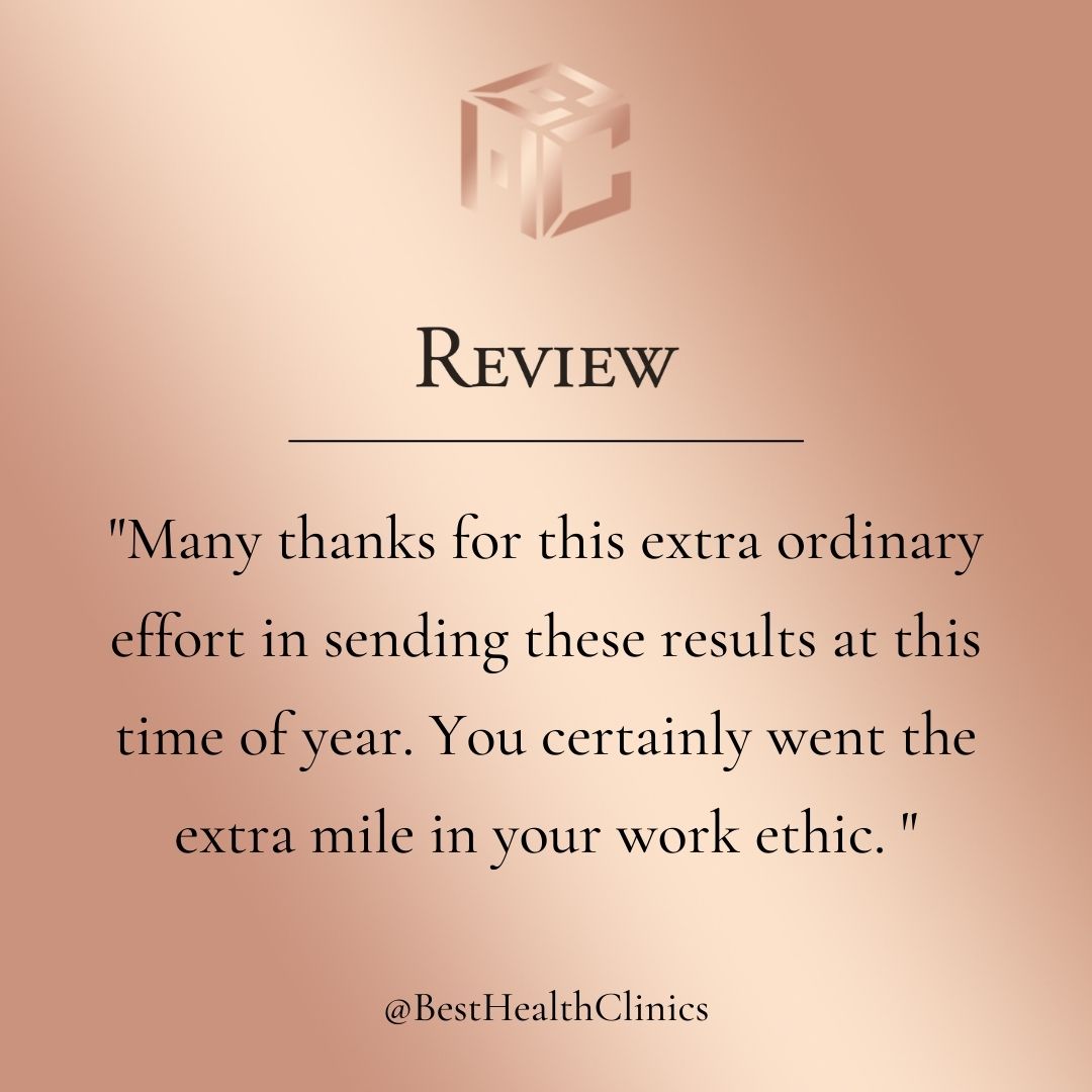 A great review from one of our patients that used our Antigen testings for their holiday!

We also do RT- PCR testings , Travel Vaccinations and Covid Certificate of Recovery☀️

To get booked in -
📞call us - 01708 477 577
📧 email us - info@bhclincs.com