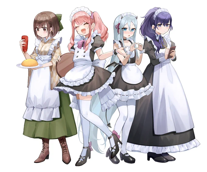大遅刻だけどニーゴメイド
#Prsk_FA  
#メイドの日 