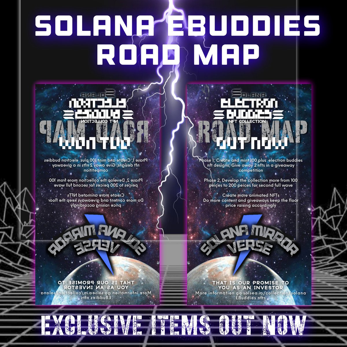 Road map <a href="/Electron_Nfts1/">Solana EBuddies NFTs</a> #solananfts #mirrorverse #nfts 

<a href="/Electron_Nfts1/">Solana EBuddies NFTs</a>