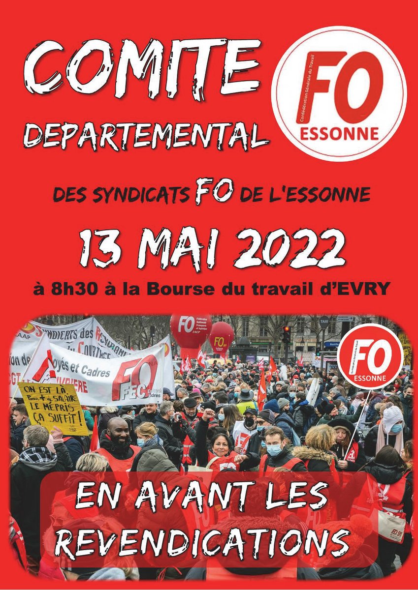 udfoessonne's tweet photo. Déclaration du Comité Départemental FO de l'#Essonne 

#resister #revendiquer #reconquerir #ForceOuvriere 
@udfoessonne @force_ouvriere  #syndicat #evry 

https://t.co/PJhy7VrxH2 https://t.co/p8PQZDCDat