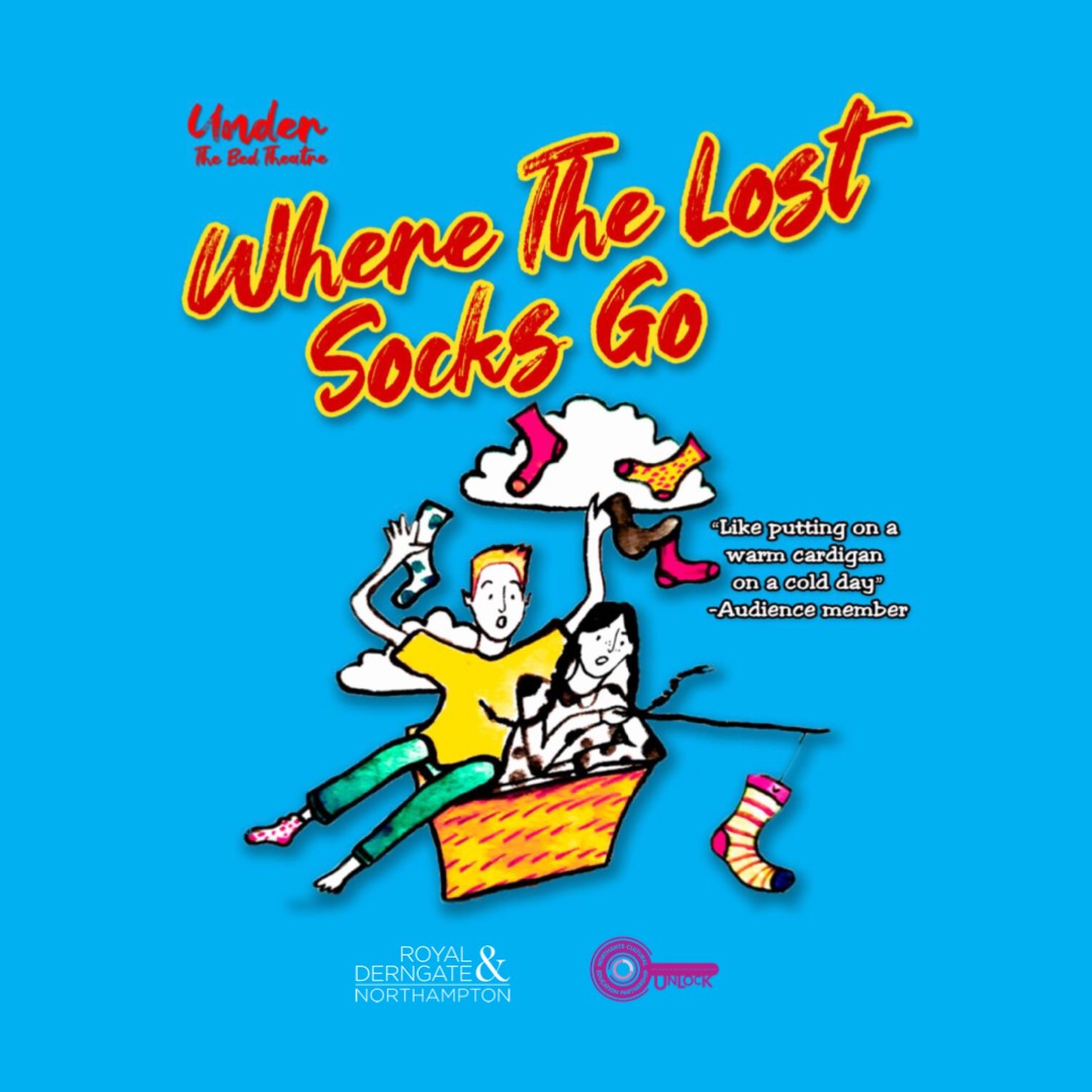 RoyalDerngate's tweet photo. Looking for a free show that is PERFECT for kids under 7 and their families? Under The Bed Theatre are about to embark on a Northants-wide library tour with their charming show Where The Lost Socks Go - find out more, and how to get your tickets, here: https://t.co/525wSaUh1q https://t.co/lLTj1Skzvs