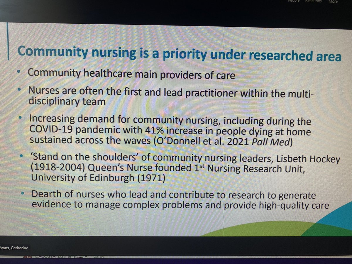 Important messages from @CatherineJanee1 at our joint conference this lunchtime @KCHFT_Research @scft_research #communityresearch #nursingresearch