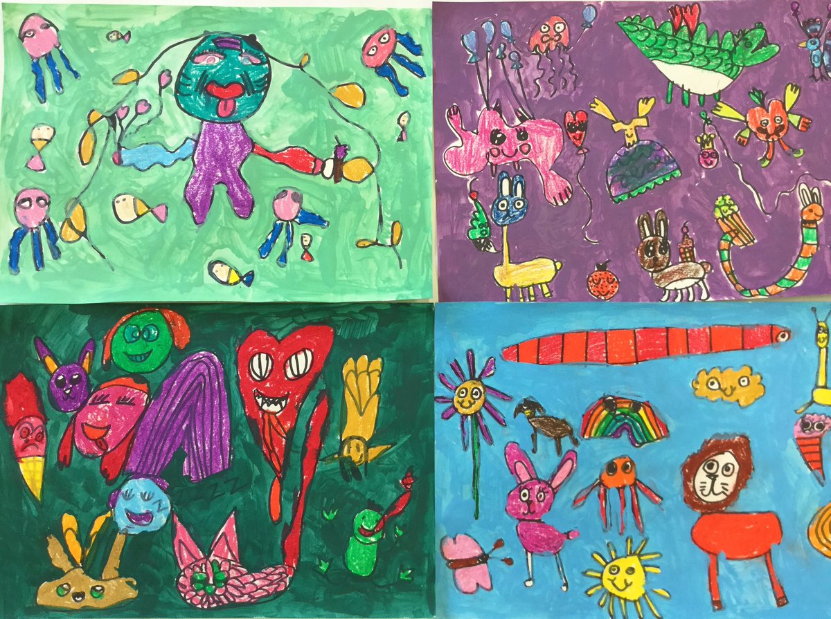 CarrdusArt's tweet photo. Year 2 Jon Burgerman monsters @carrdusart #jonburgerman #doodles #drawing https://t.co/0jeWVGORgy