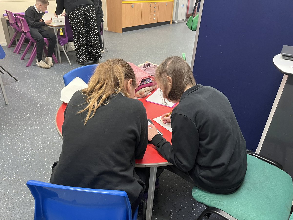 Portyschool's tweet photo. P7CR have been learning about the importance of coded messages and ciphers. They have been completing @TechFestNews Code Breaker activity to find the hidden messages. #STEM #codedmessages #mathsfromhistory https://t.co/eGolknxsdk