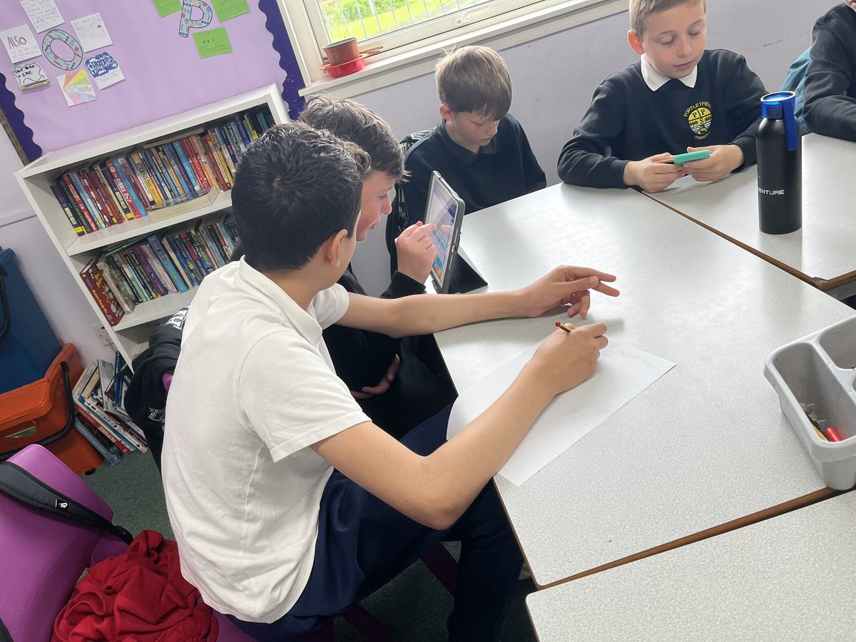 Portyschool's tweet photo. P7CR have been learning about the importance of coded messages and ciphers. They have been completing @TechFestNews Code Breaker activity to find the hidden messages. #STEM #codedmessages #mathsfromhistory https://t.co/eGolknxsdk