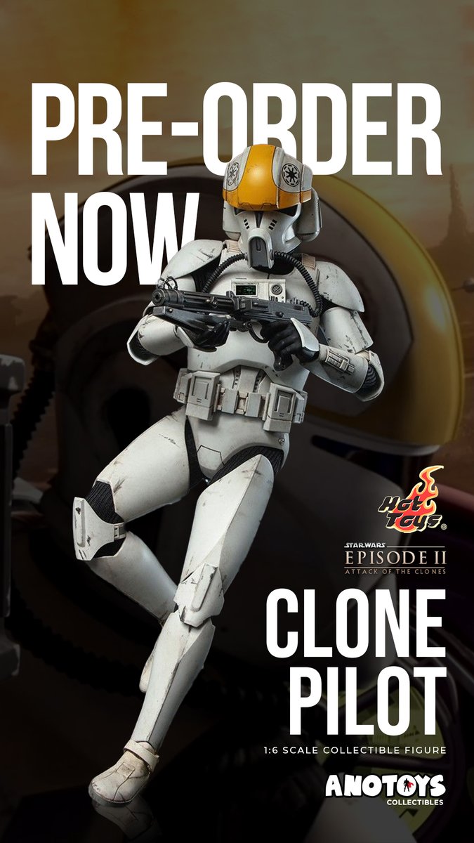 anotoysph's tweet photo. Want more #Clones? Want More #Troopers? Want more #CloneTroopers!? #HotToys #StarWars #EpisodeII #AttackOfTheClones #ClonePilot 1/6 Scale Collectible is ready for pre-order @ https://t.co/GaDeZE6xII #AnotoysCollectibles #TheGoldmineForCollectors https://t.co/x15xVukFcs
