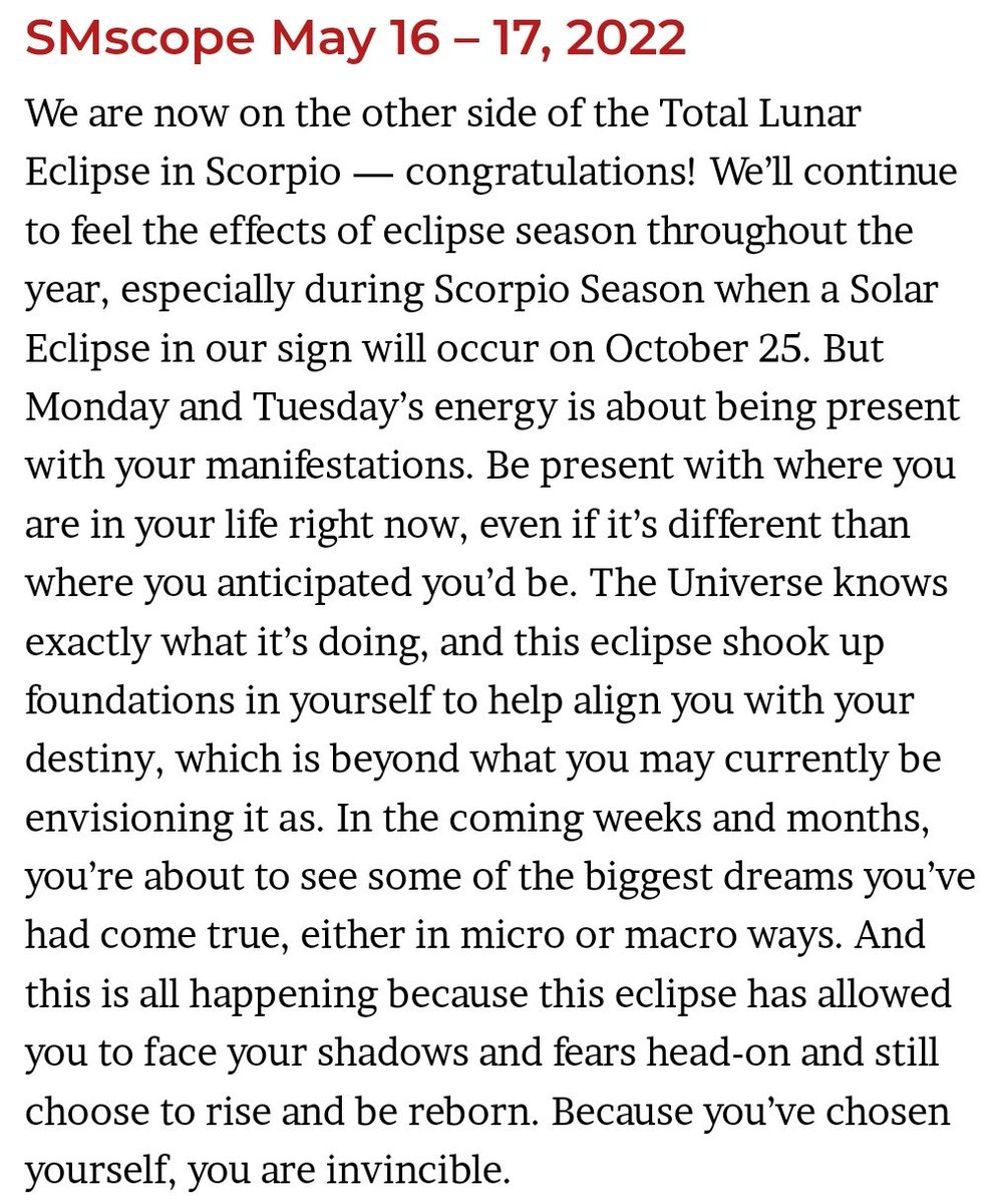 ScorpioMystique's tweet photo. #SMscope May 16 - 17, written by @dossevia ♏️♥️✨ https://t.co/rWQaiQaGEN