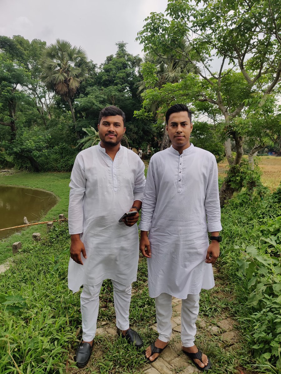 With my elder brother.