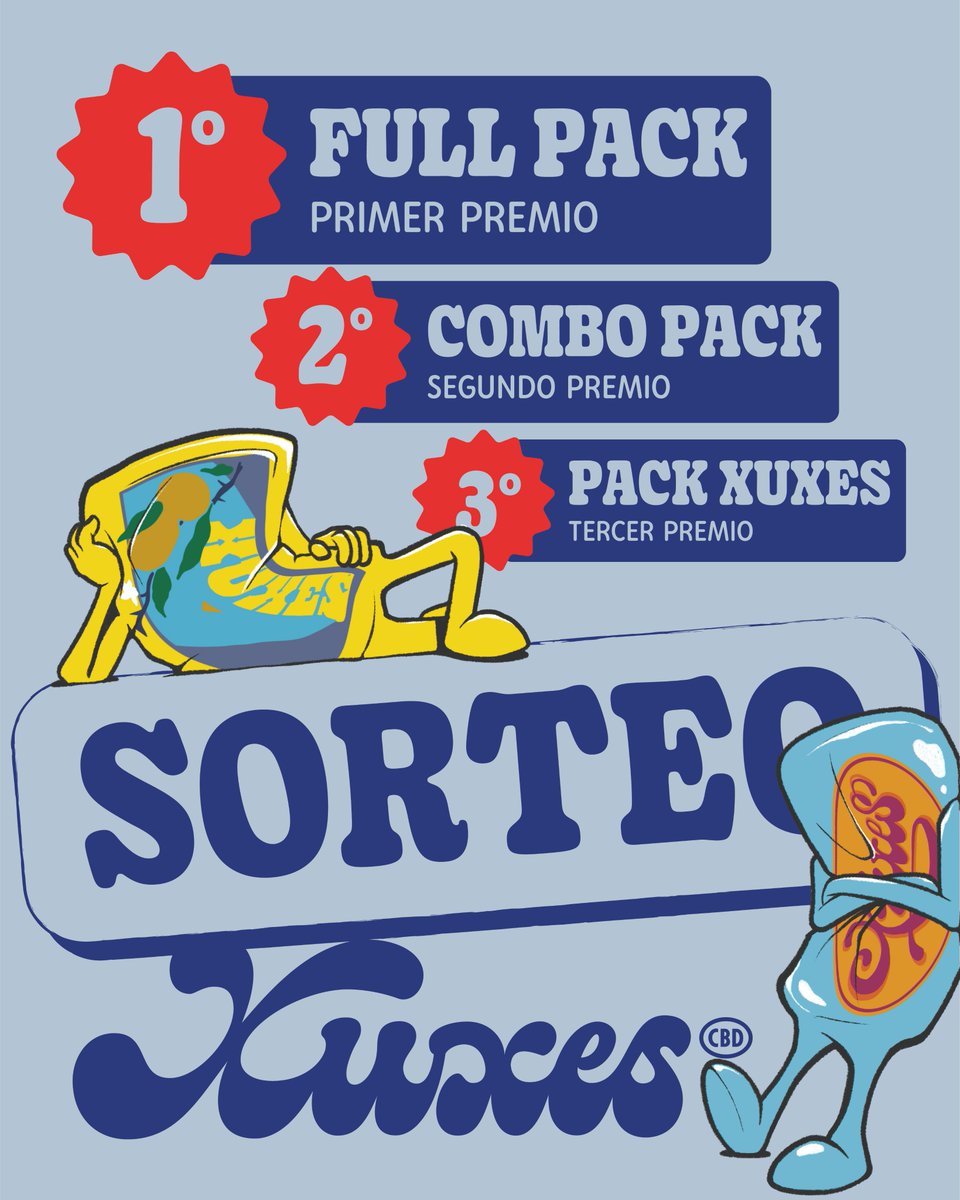 <SORTEO> Somos un poco nuevos en Twitter pero he visto que las cosas gratis funcionan muy bien, así que sorteamos 3 packs Xuxes entre todos los RT 😍

1. Sigue a @CbdXuxes 
2. Haz RT