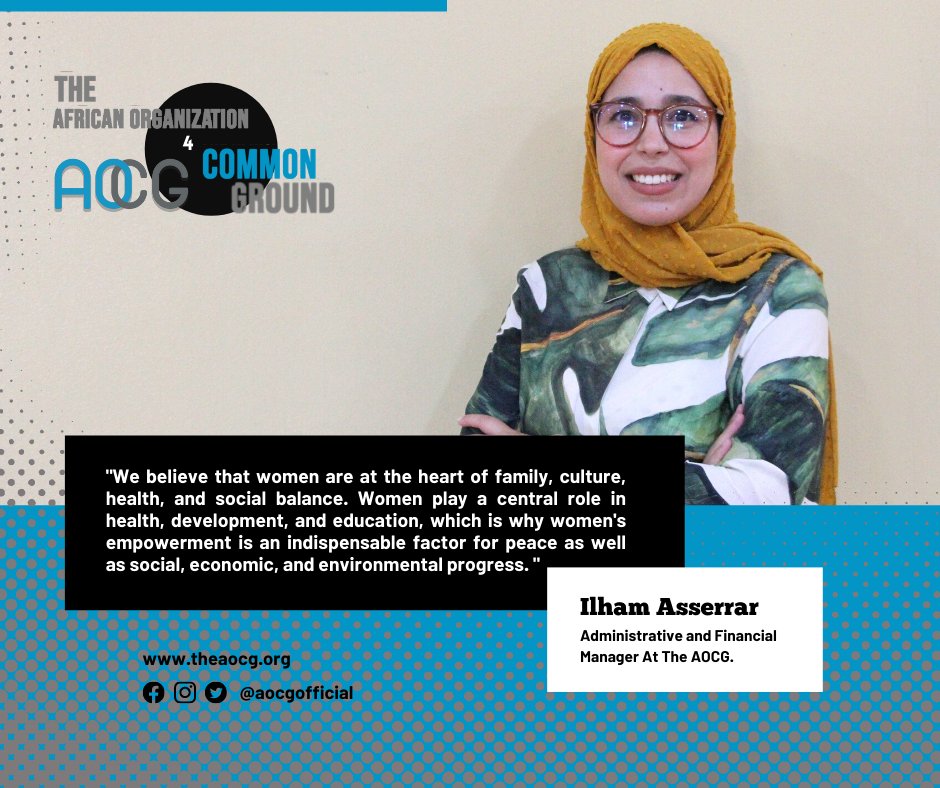 AOCGofficial's tweet photo. "We believe that women are at the heart of family, culture, health, and social balance. Women play a central role in health, development, and education, which is why women's empowerment is an indispensable factor for peace as well as social, economic, and environmental progress." https://t.co/EyDu4E3VME