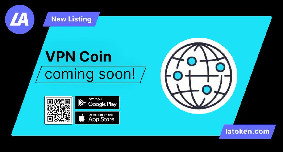 LATOKEN crypto exchange  will listing VPNcoin $VPN

Stay tuned!