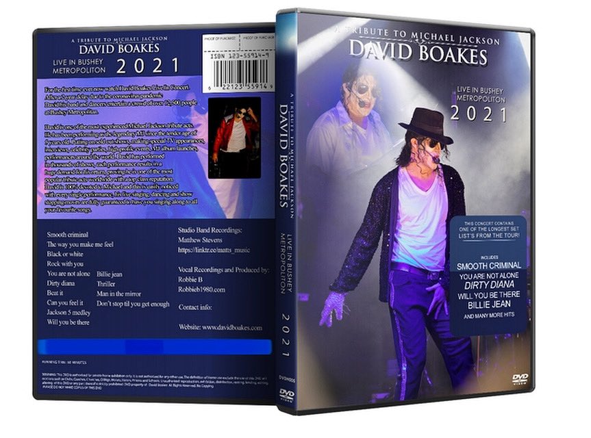 ⭐️ DAVID BOAKES FULL CONCERT ⭐️ DVD OUT NOW !!! linktr.ee/davidboakesmj

#davidboakes #michaeljackson #mj #mjfam #tributeact #dvd #concert #live #band #tour #buynow