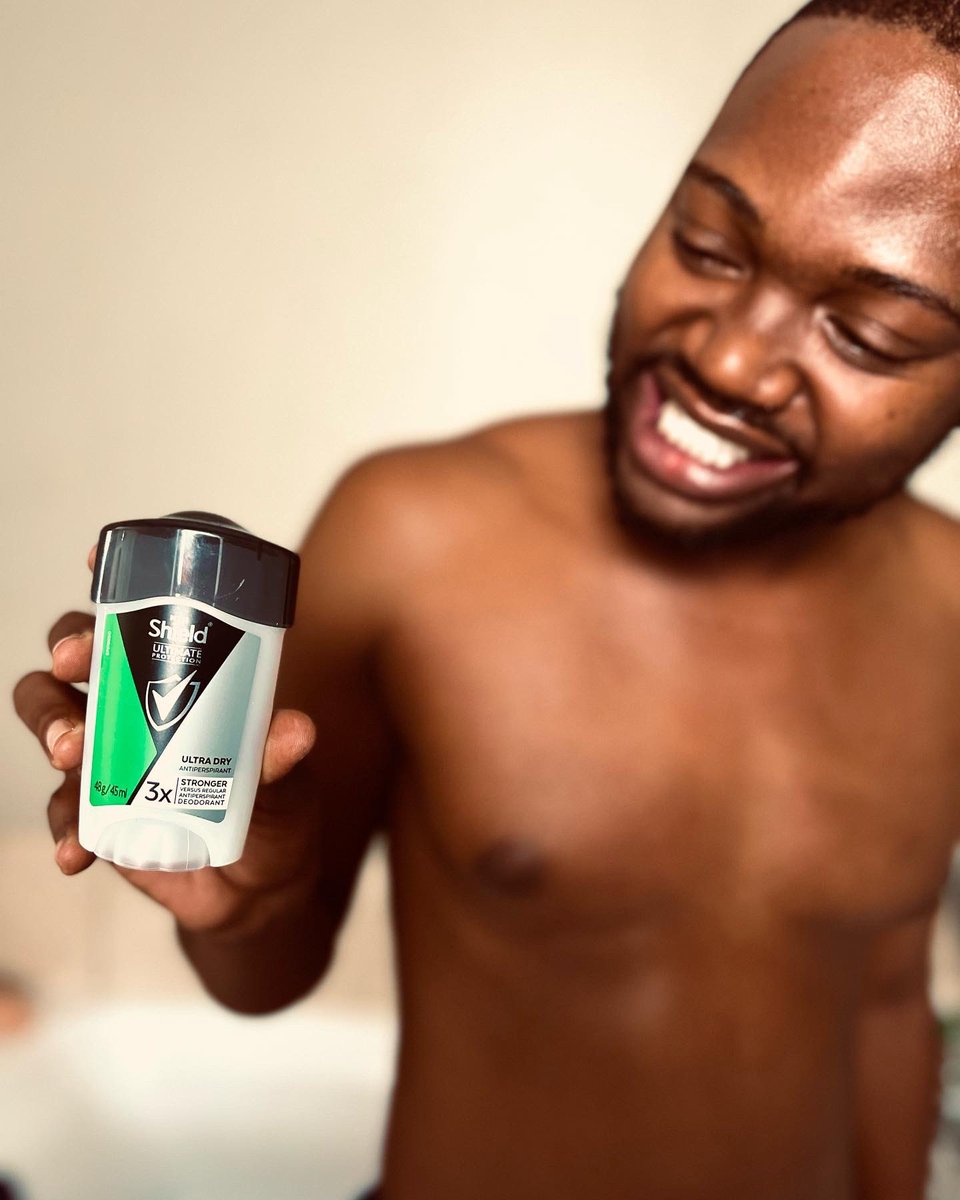 DonaldNkomo's tweet photo. As you know, I have been using @Shield_ZA for a few months and I trust Shield when it comes to protecting me against sweat and odour. I live a full life, with a jam packed schedule and I’m so thankful I don’t have to worry about sweat and odour as I go about my day. #ShieldWorks https://t.co/n0arTKbXeE