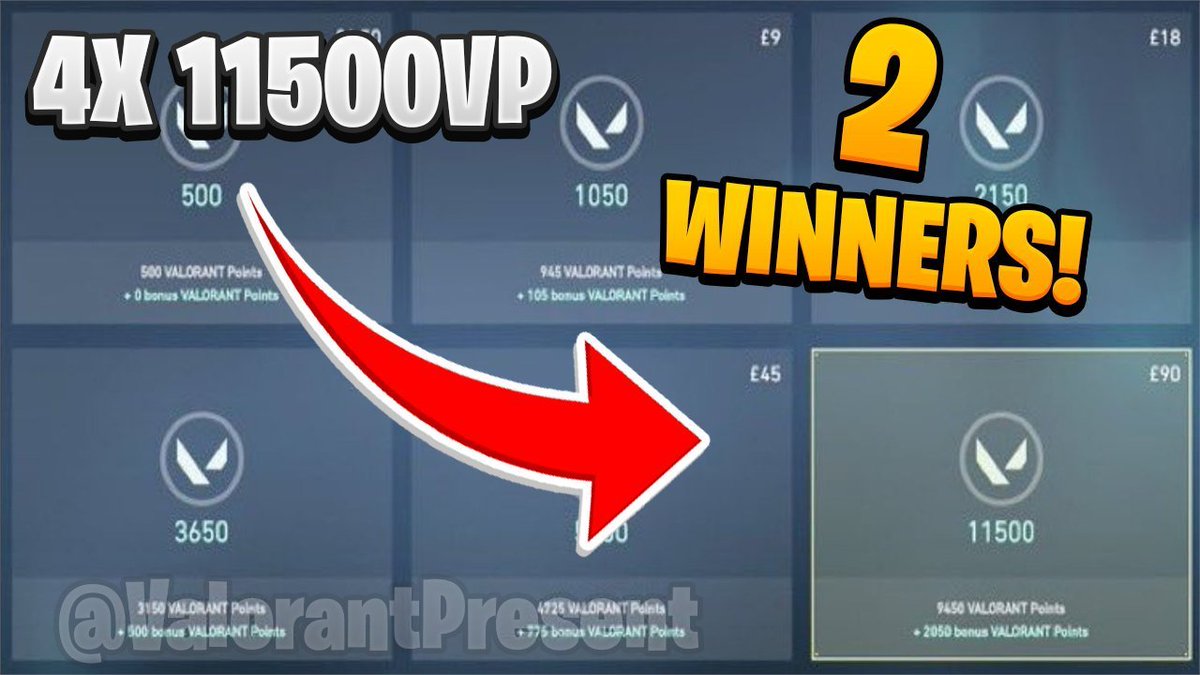 Polargiveaways's tweet photo. 4X 11500VP GIVEAWAY!! ($400) ⭐️

4 WINNERS! 😍

To Enter:
• Follow Me 
@ValorantDropss
 
 ✅
• Like + Retweet ✅
• Like Pinned Tweet ✅

Winner Will Be Messaged in 24h 🎁

#VALORANT #ValorantGiveaway #Giveaway https://t.co/dXOVMtnzEu