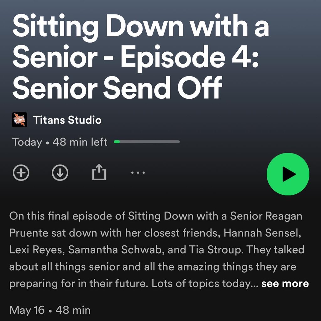 Polaris & BMHS Video (@titans_studio_) on Twitter photo The studio was filled with laughter when these <a href="/BMHSTitans/">Berea-Midpark HS</a> ladies came in to record the final episode! It’s hard to believe just a year ago <a href="/reaganpruente/">reagan</a> came to me with this vision for a podcast! Check it out now on @spotify! <a href="/polariscareer/">Polaris Career Center</a> <a href="/BereaCSD/">Berea CSD</a> open.spotify.com/episode/61E4KW… The studio was filled with laughter when these <a href="/BMHSTitans/">Berea-Midpark HS</a> ladies came in to record the final episode! It’s hard to believe just a year ago <a href="/reaganpruente/">reagan</a> came to me with this vision for a podcast! Check it out now on @spotify! <a href="/polariscareer/">Polaris Career Center</a> <a href="/BereaCSD/">Berea CSD</a> open.spotify.com/episode/61E4KW…