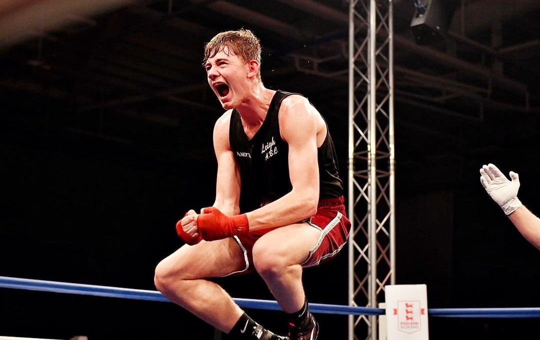 England Boxing Elite National Welterweight Champion 2021 Paddy Hewitt (Leigh ABC)