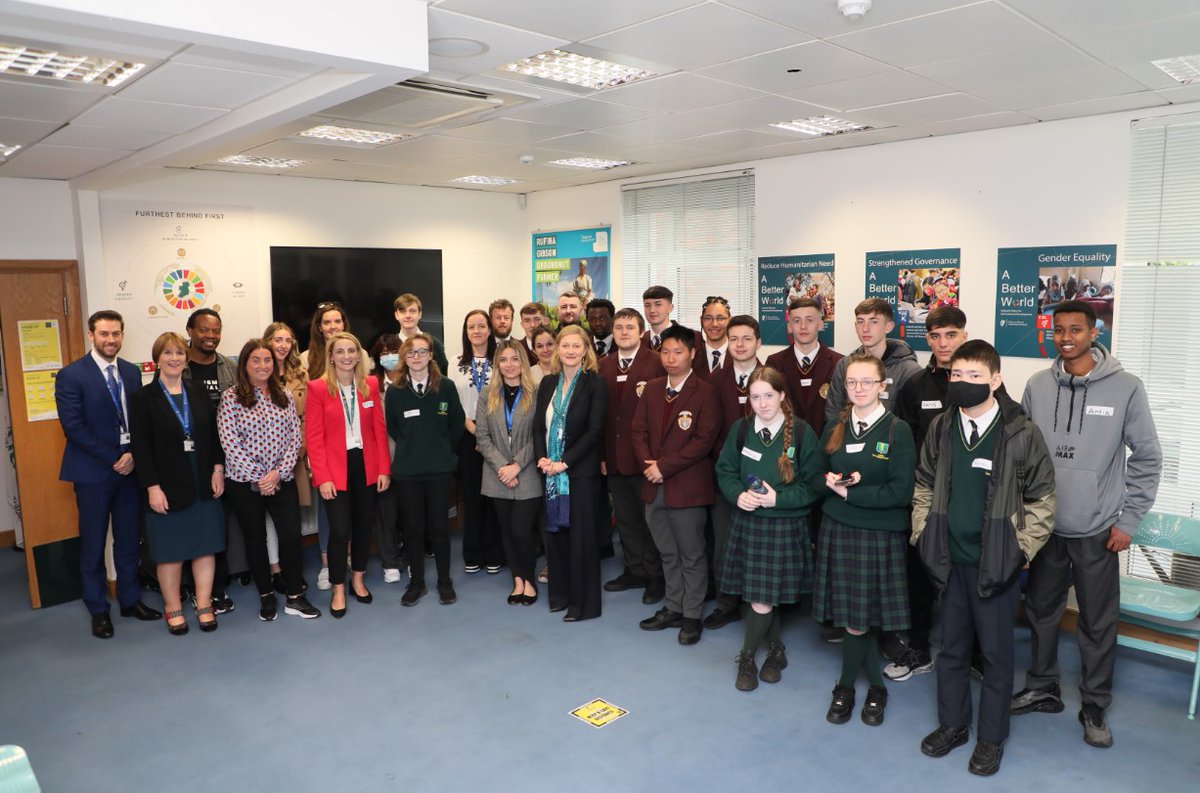 dfatirl's tweet photo. We were delighted to partner with @NEIC_Dublin &amp; welcome students from @LarkinCDETB and @WeLoveOCS to DFA last week.

 From our work on the UN Security Council to our Passport Offices, we spoke about different careers within DFA, the places you can work &amp; the paths to get there. https://t.co/wSFHJV14ZK