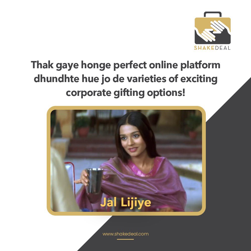 ShakedealG's tweet photo. Let your employees feel that they are important.
So, find unlimited options of exciting gifts for your employees only @Shakedeal.
https://t.co/Zk4ziLvIYz
Jal lijiye or fikar na kijiye
.
.

#memesfunny #bestmemes #memestagram #funnymemesdaily #funnyvideos #memesinstagram #memes😂 https://t.co/DZhATdDj9P