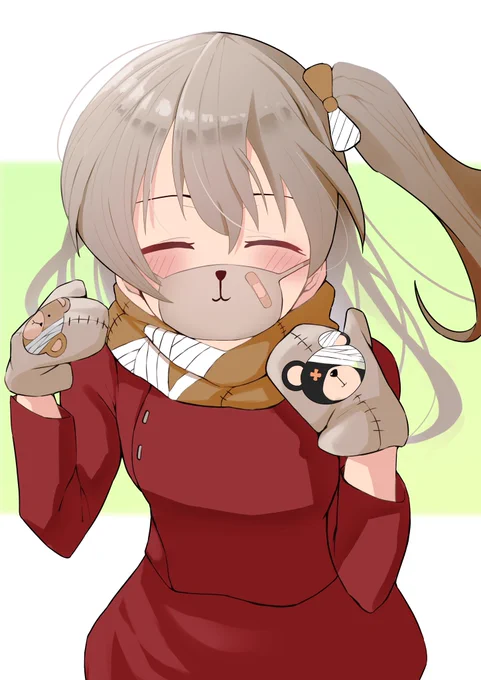 お題箱 マスクとマフラーをした愛里寿 