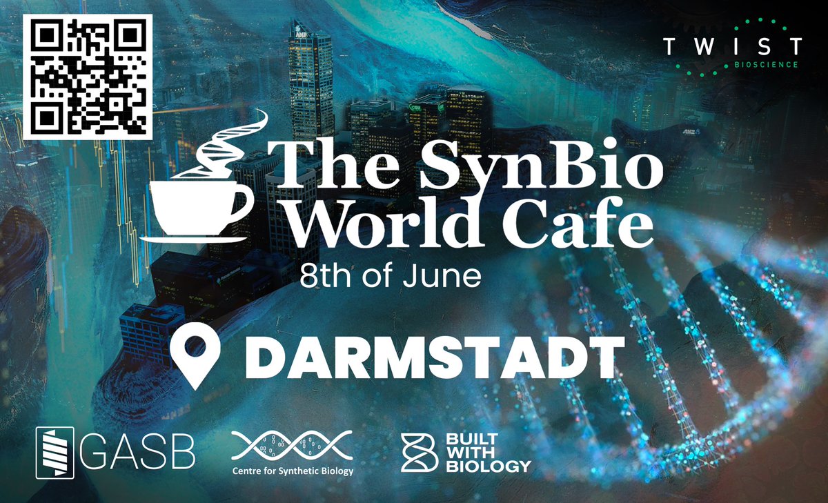 gasb_synbio's tweet photo. Deadline extended!

Final Chance to be part of this years #SynBioWorldCafe and boost your network. Register until Friday (20th of May) to meet industry representatives and talk about Germanys #future in #SyntheticBiology. 
#SynBio

https://t.co/Z4msOfvFwl https://t.co/MOnW9I6srL