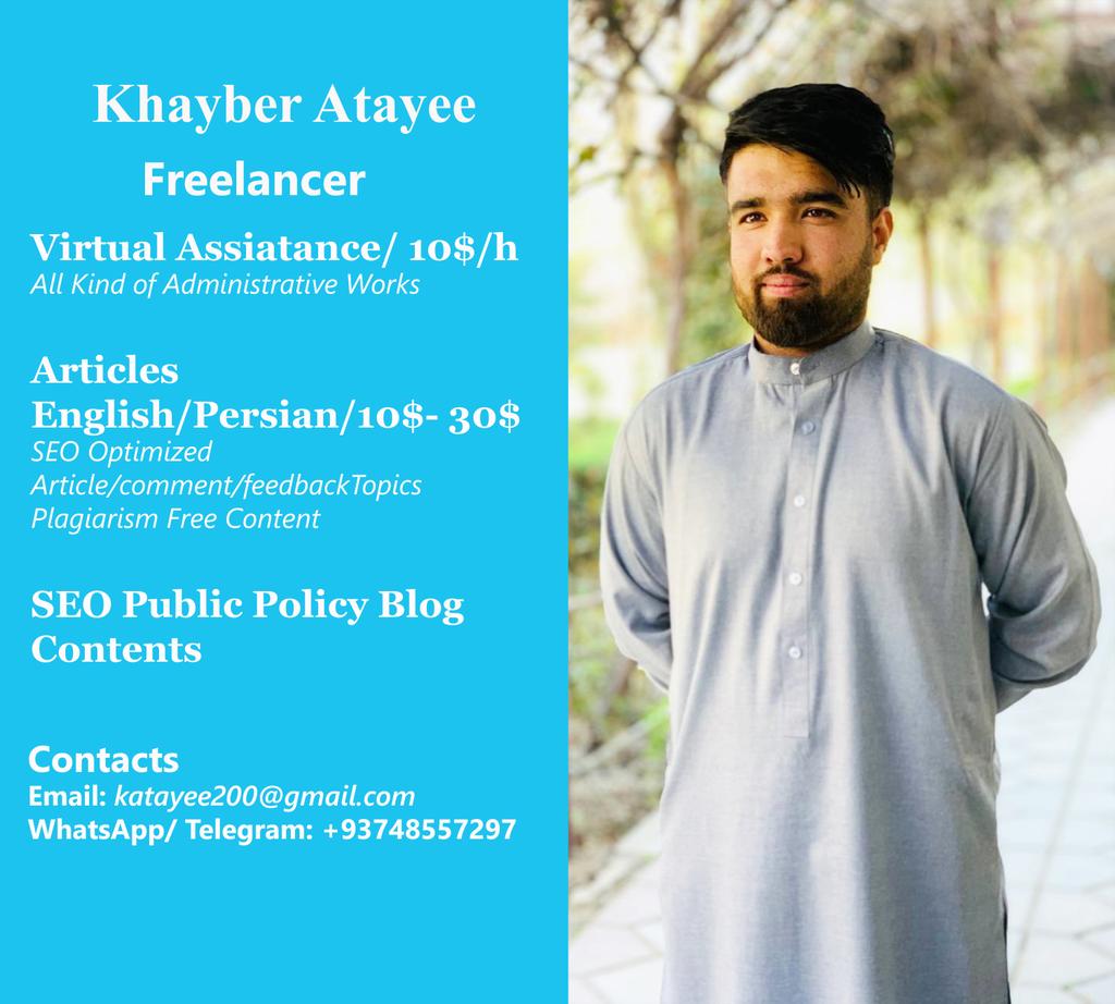 AtayeeKhayber's tweet photo. #freelancing
#virtualassistant
#Article_Writing
#Blog_Contents https://t.co/ti4y3k5TA6