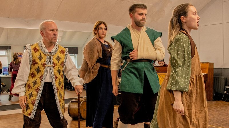 AHA_cic's tweet photo. Dress rehearsals for The Crooked Spire musical are looking amazing. Don't miss this original 'West End' calibre musical coming to #pomegranatetheatre 19 -21st May. https://t.co/1dUy3IpIu7 @Cfieldtheatres #musicaltheatre #ticketsonsale https://t.co/GlIq57k6E4