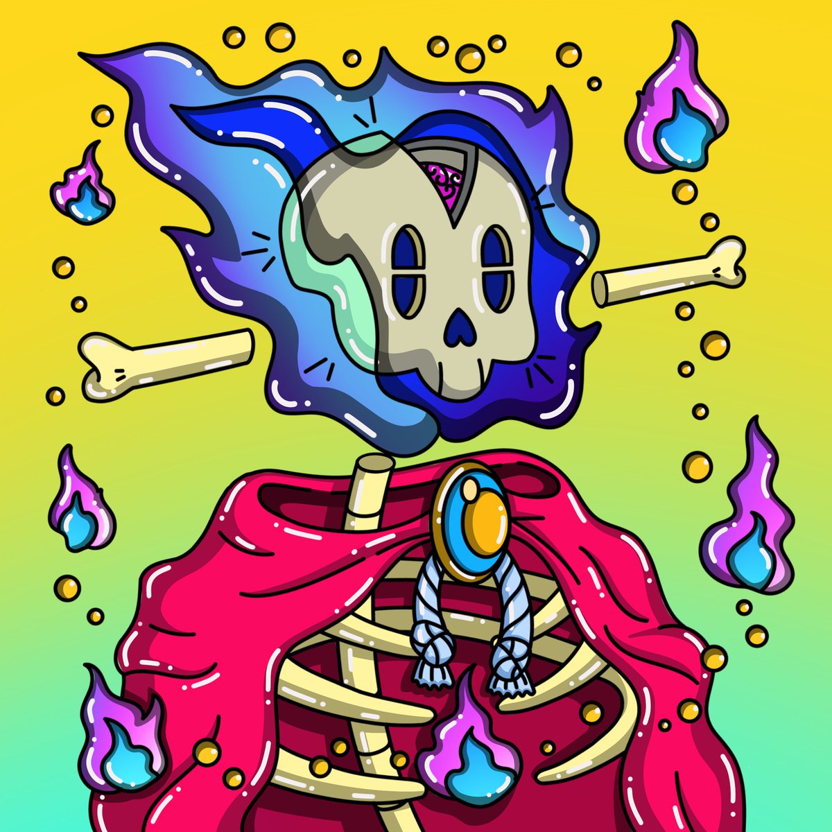 GravilessNFT's tweet photo. Whole galaxies devoured by the wrath and flames of the most feared.💀

He has returned to destroy those who imprisoned and feared him more than anything else.

He is GraviFlame, the first 1/1 identified by the Gravi🔥 https://t.co/xmlZwRmfkZ