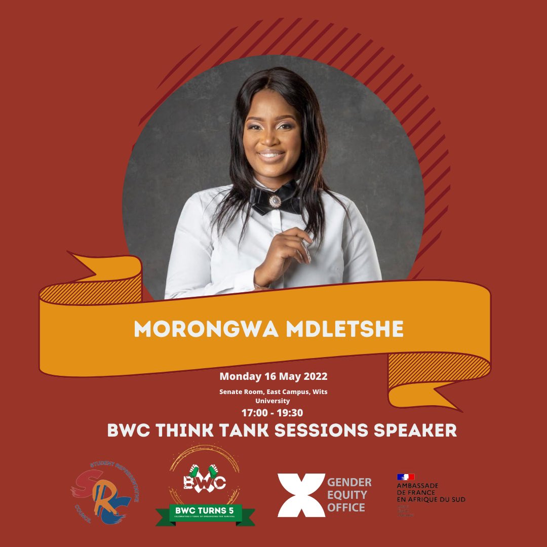 BWC_ingwe's tweet photo. We can’t wait to hear from @MorongwaMdletsh Morongwa Mdletshe who is an economic empowerment advocate. She currently serves as a Managing Director for Laude Vision. She is also the HOD of the Limpopo Chamber of Commerce and Industry division of Access to Market.
#BWCThinkTank https://t.co/Q8J6HeT6ie