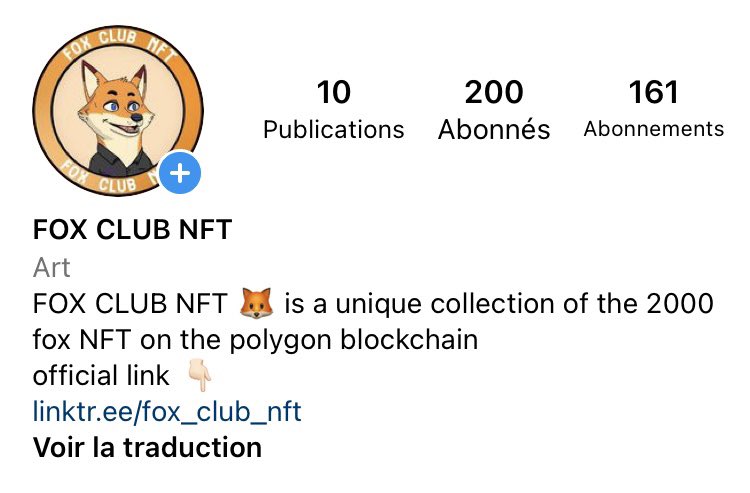 Fox_CLUB_NFT1's tweet photo. everyone thank you for the 200 followers on Instagram🙏🏻 

#NFTdrop #NFT #nftcollector #NFTCommunity #NFTProject #NFTGiveaway #nfts #nftcommunity #nftdrop #nftmarketplace #instagram #Crypto #NFTdrops #Polygon #NFTWhitelist https://t.co/uJVYOAix11
