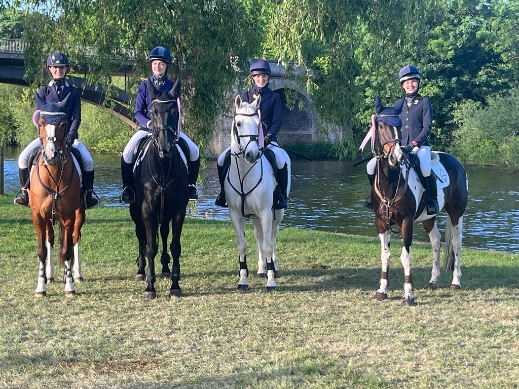 KSBEquestrian1's tweet photo. Congratulations to Anouska, Anna, Freya and Lilah coming 5th @RoyalWindsorRHS Inter schools team showjumping, with Anouska finishing top individually with the fastest clear of the day🥇🎉 @KingsBruton @KSBSportDept https://t.co/BxQAHEn3sS