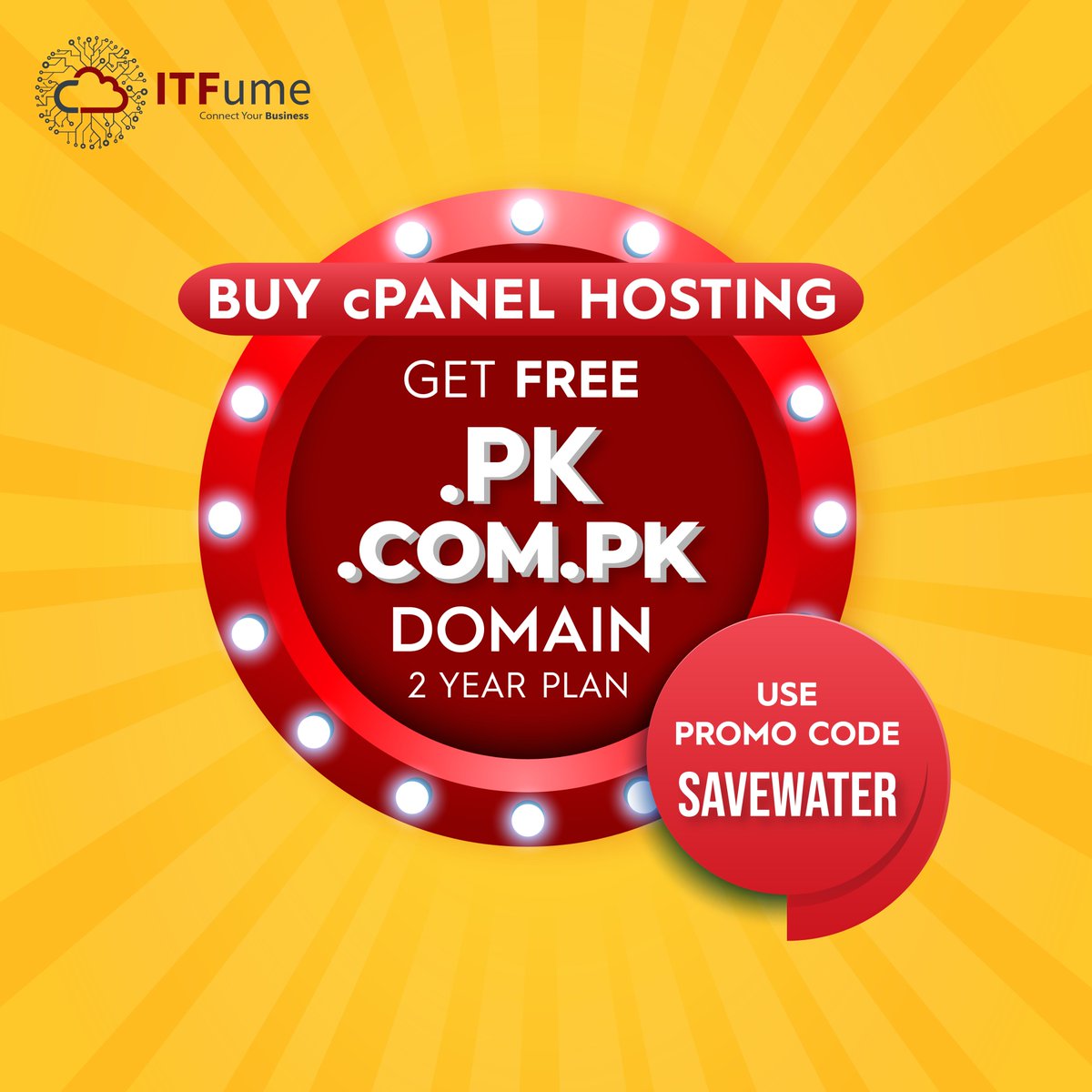 IT_Fume's tweet photo. FREE .pk domain with 2-year hosting plan from IT Fume (Pvt) Ltd.
Hurry up & Grab the offer!
#itfume #domain #pkdomain #comdomain #domainregister https://t.co/R60ZS5yLbV