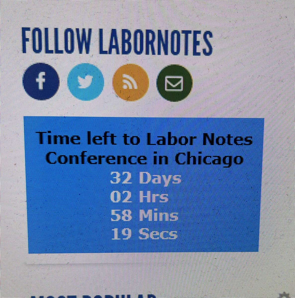 AdrianTwoPoint0's tweet photo. @EricDirnbach how many seconds are there left? All I know is 4 weeks from now I’ll be staging in the Detroit office… #labornotes2022 #labornotesconference https://t.co/3VqlAxTjjn