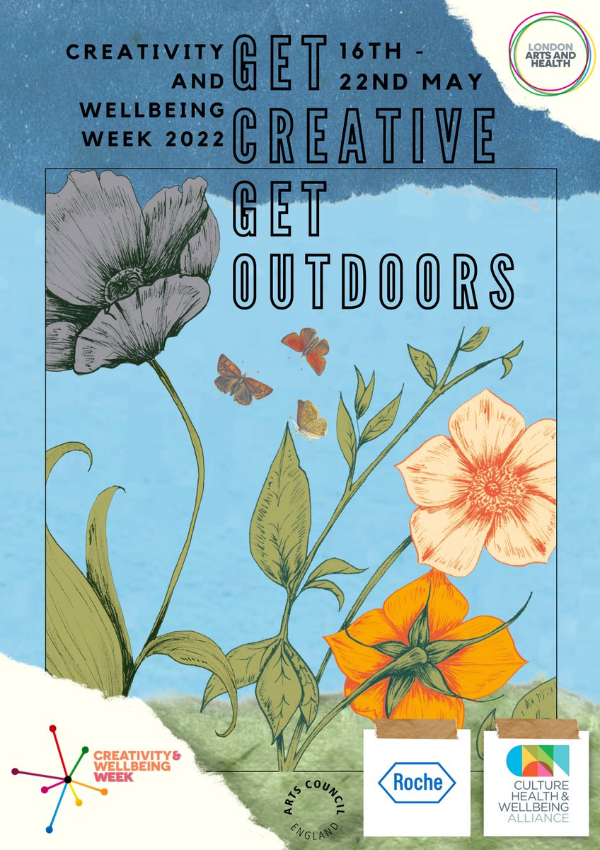 CREATIVITY AND WELLBEING WEEK IS BACK IN 2022 16TH - 22ND MAY - a mix of in-person and online events.

creativityandwellbeing.org.uk