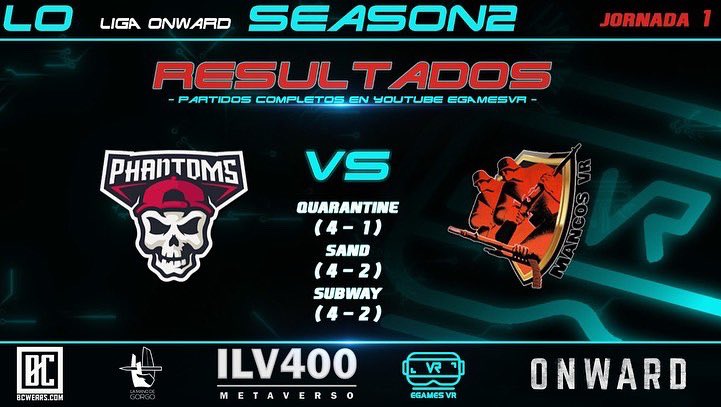 eGamesVR's tweet photo. ‼️RESULTADOS JORNADA 1 LIGA ONWARD S2‼️

✳️En unos días podréis ver los partidos y los resúmenes en nuestro #youtube pero si queréis ya los tenéis en el #twitch de eGamesVR

✳️Seguidnos en RRSS para estar al día de las competiciones 

#VR #gaminglife #esportsgaming #metaverse https://t.co/waMLFYJWEi