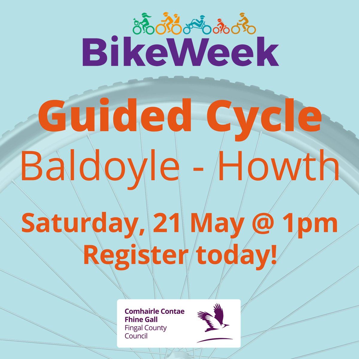 Fingalcoco's tweet photo. Plan something great to look forward to this weekend with a community cycle from Baldoyle to Howth. Join Councillors, community and our Active Travel team for a chance to try out newly protected cycle lanes & build your confidence!
Sign up at https://t.co/ha7H4gjk4a https://t.co/rc4HuoQ92a