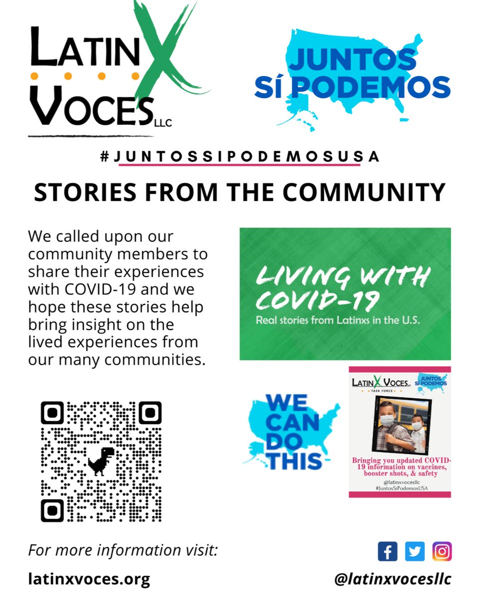 ltxvoces's tweet photo. The celebration and recognition of our roots, history, and culture continues- through YOU. Showcase your #COVID19 story: https://t.co/LXFdXIgpRr
#JuntosSiPodemosUSA #BoostUpTexas #BoostUpLatinx #SomosLatinx #storytelling https://t.co/PZViJLujBk