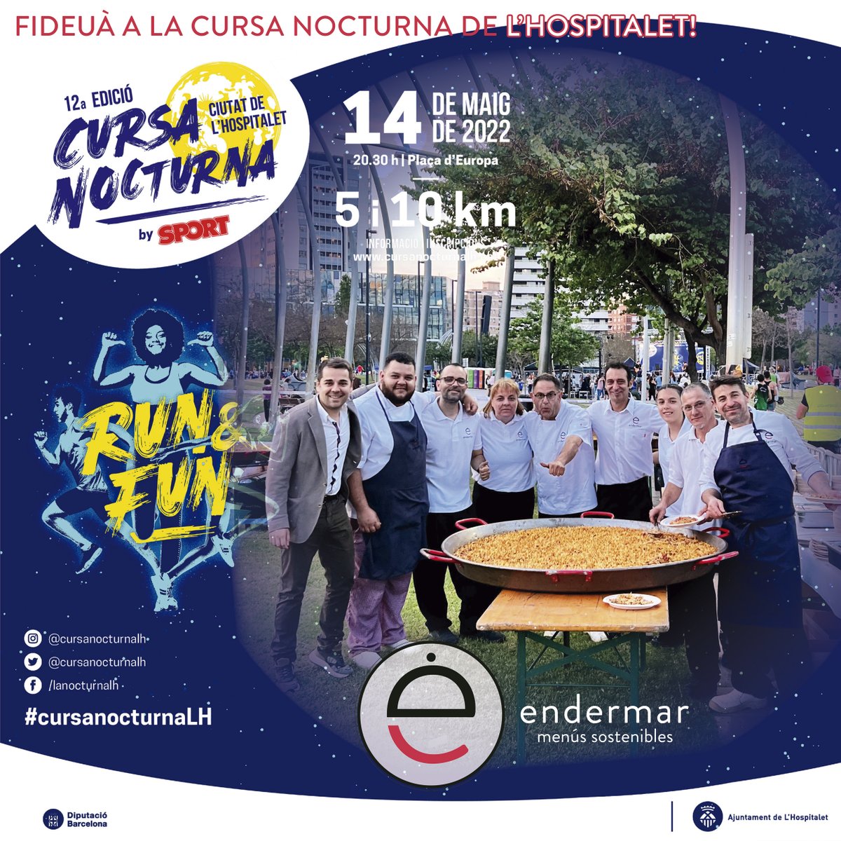 <a href="/Endermar_/">ENDERMAR</a> ha organitzat aquest any la FIDEUÀ popular de la 12ª Cursa Noctura Ciutat de l’Hospitalet <a href="/lanocturnalh/">La Cursa Nocturna de L'Hospitalet by iFP</a> 

⚡A la meta esperava per tots els participants un deliciós plat de fideuà 🍽️🤤
🏃🏻‍♀️🏃‍♂️RUN&amp;RECOVER!🍽️

Felicitats per a tots els participants i organitzadors!