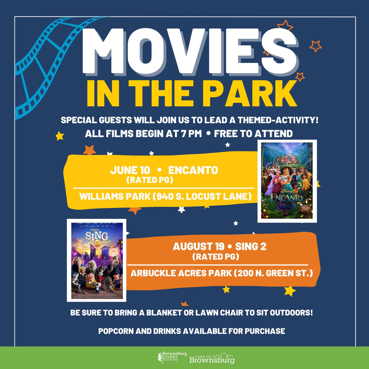 BrownsburgParks's tweet photo. We don't talk about... 🎶

See Encanto on our electronic movie screen on June 10 at 7 PM at Williams Park! https://t.co/1e4NwqfujI