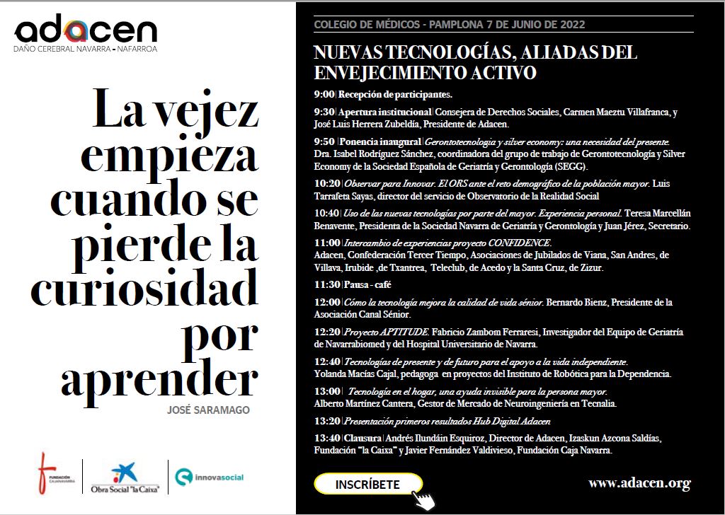 tecnalia's tweet photo. 📝7 #Junio 
La #Vejez empieza
cuando se
pierde la
curiosidad
por
aprender
⏳13:00 #Tecnología en el hogar, una ayuda invisible para la persona mayor
🗣Alberto Martínez, Gestor de Mercado de #Neuroingeniería en TECNALIA
¡Te esperamos!
#EnvejecimientoActivo 
https://t.co/Yh0MZU0CxK https://t.co/paqZ1diZhS