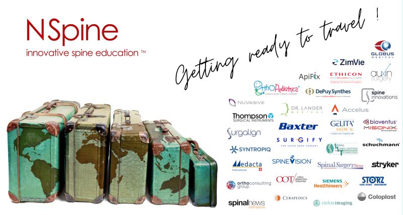 Time to prepare for traveling to NSpine ! We look forward to welcoming faculty and delegates from across the globe to our upcoming events in Strasbourg and Porto. 

Event details at buff.ly/3DKAp6n

Contact: info@nspine.com