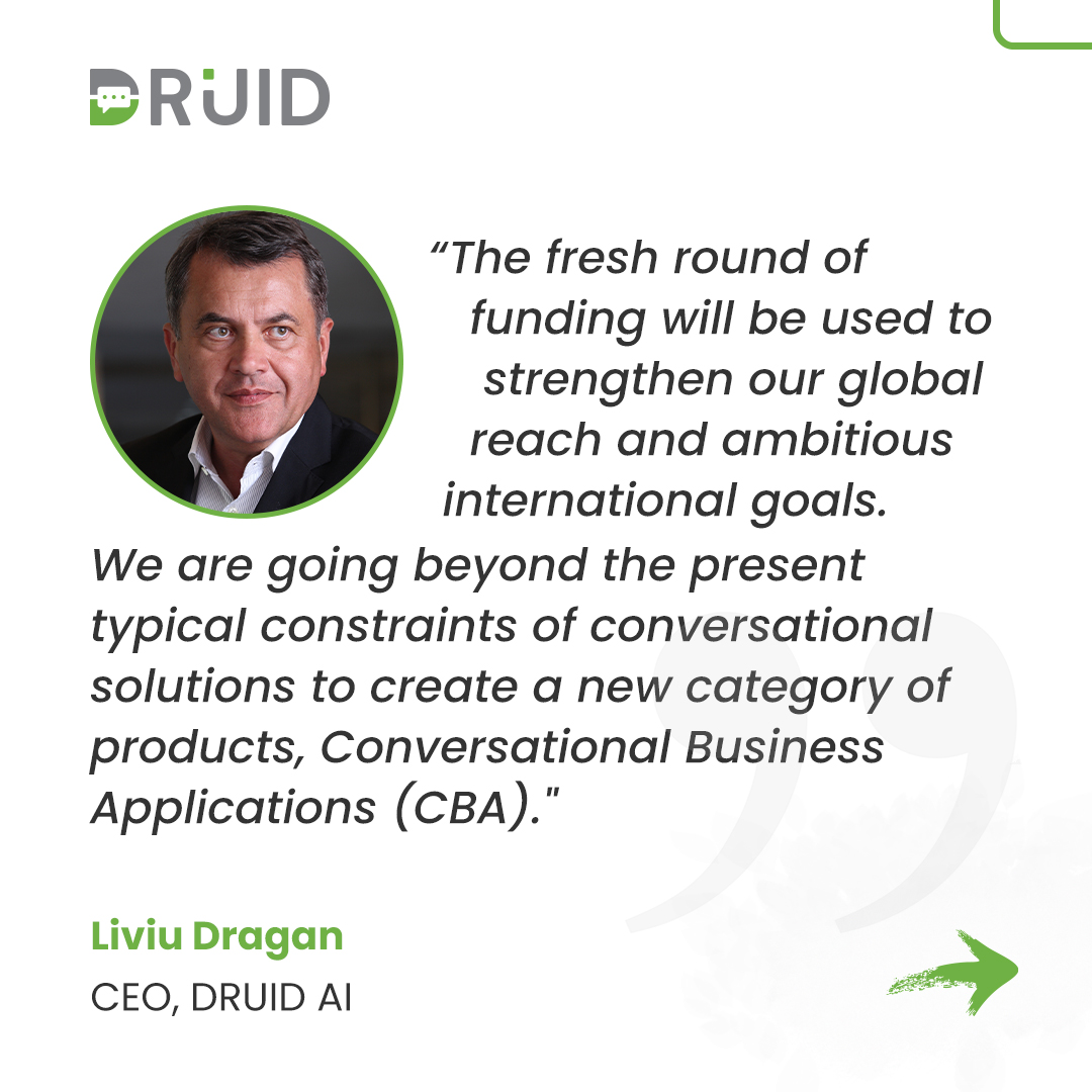 DruidPlatform's tweet photo. ✅See what our CEO, Liviu Dan Dragan, and Investors from @karmaventures , @HoxtonVentures, @GapMinderVC  have to say about this new $15 million #SeriesA financing round. https://t.co/ROwvku6UIJ https://t.co/sOS4HKtQdV