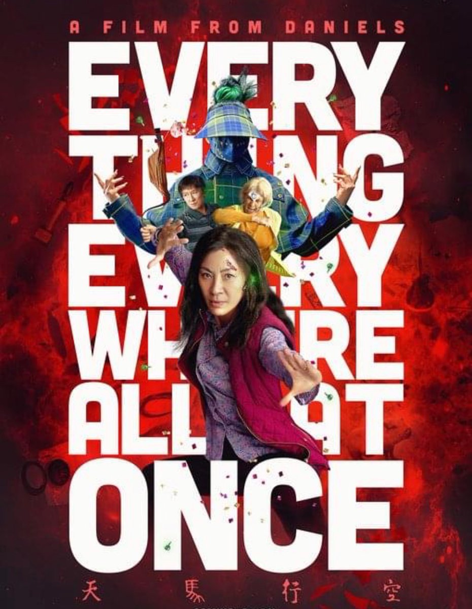 PoeMovies's tweet photo. FINALLY saw this last night.
 What a masterpiece.
@allatoncemovie great great job. Truly.
#EverythingEverywhereAllAtOnce #bestmoviesofarthisyear #film #art #awesomewriting #mondaythoughts https://t.co/Oqa6o5qnCE